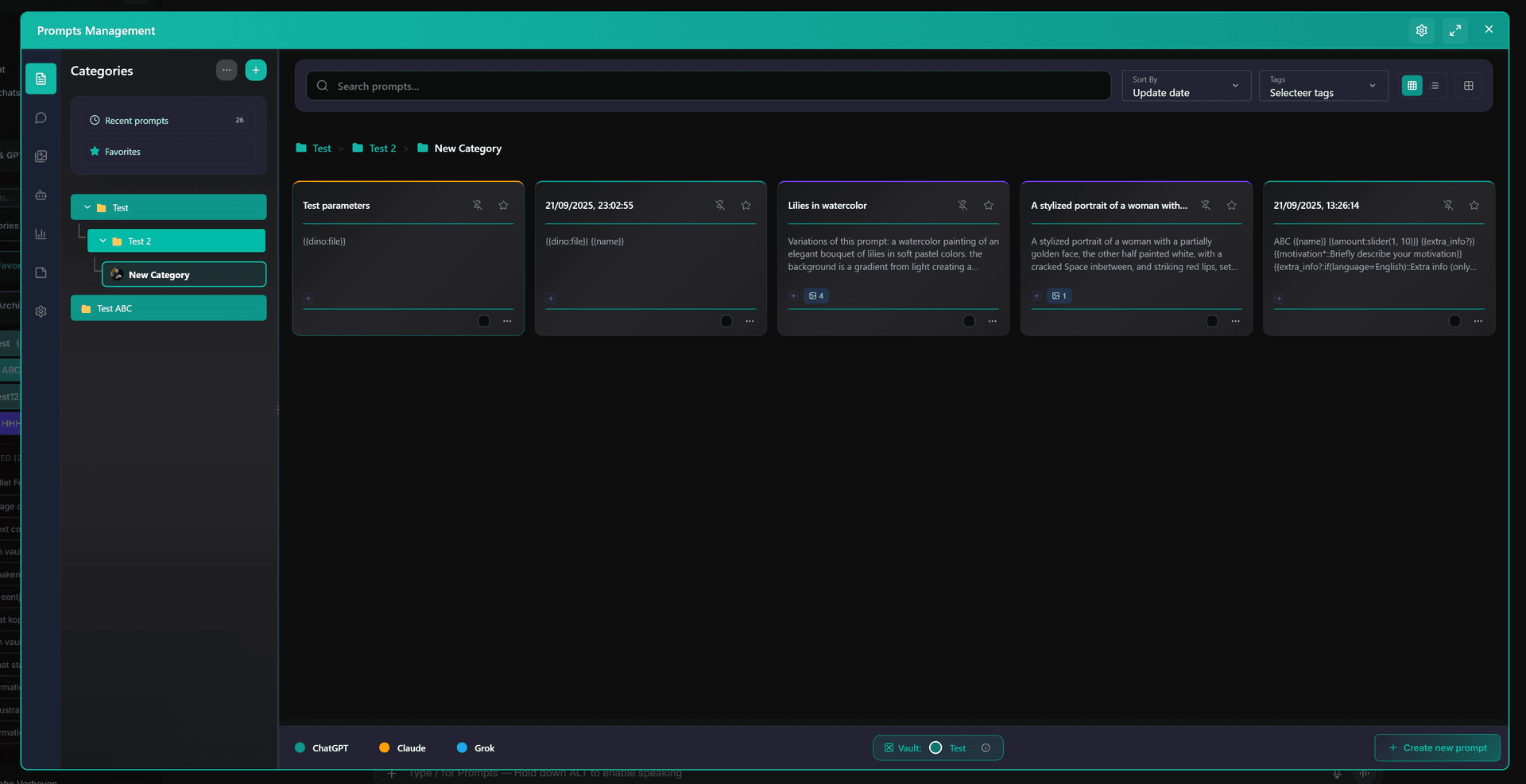 AI Workspace Prompt Vault overview