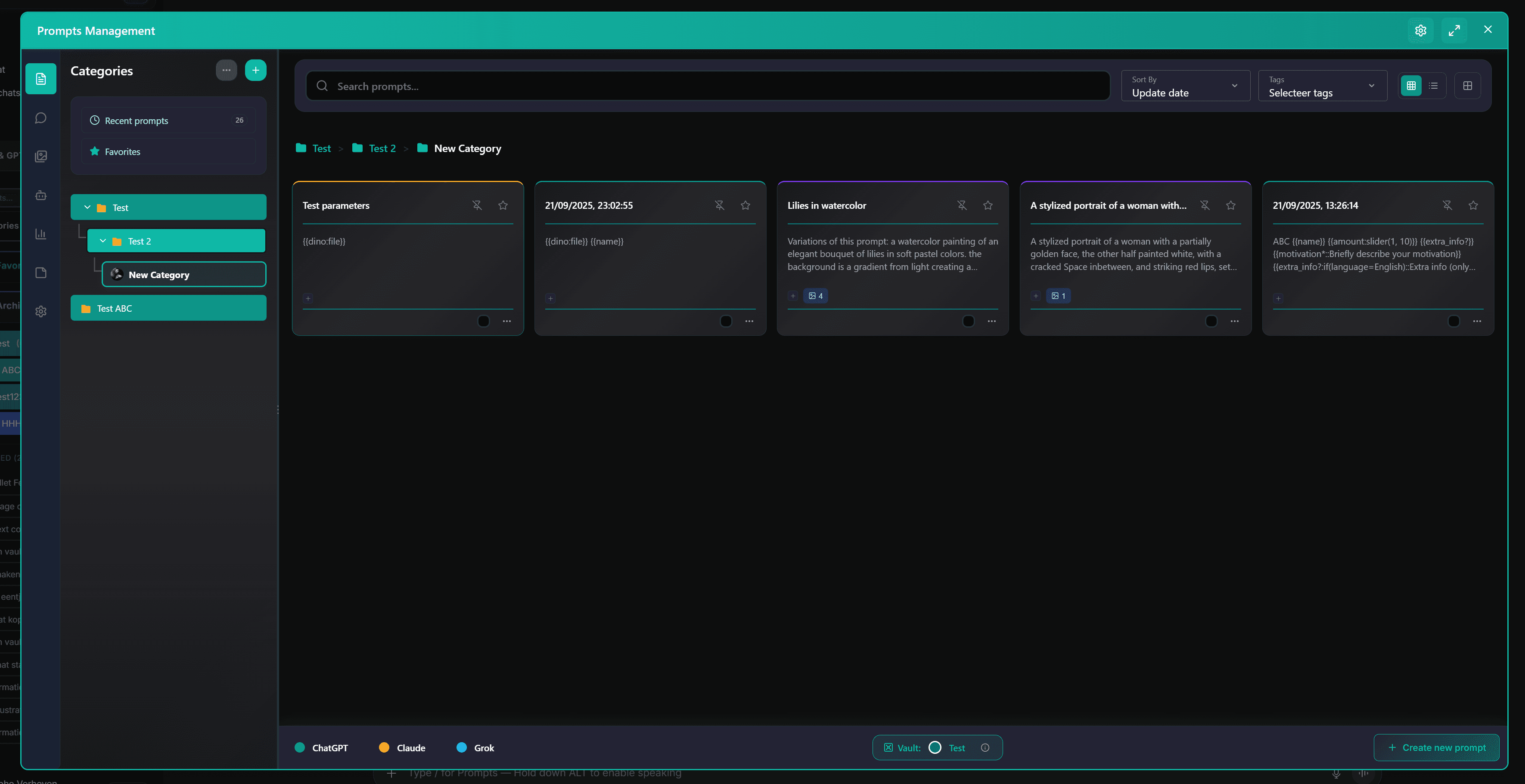 AI Workspace Prompt Vault overview